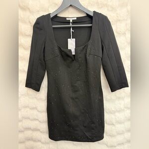 Lucy Paris Elegant Black Embellished Dress